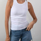 Bobi - Shirred Crewneck Tank