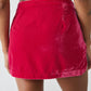 Free People - Velvet Curved Hem Mini Skirt