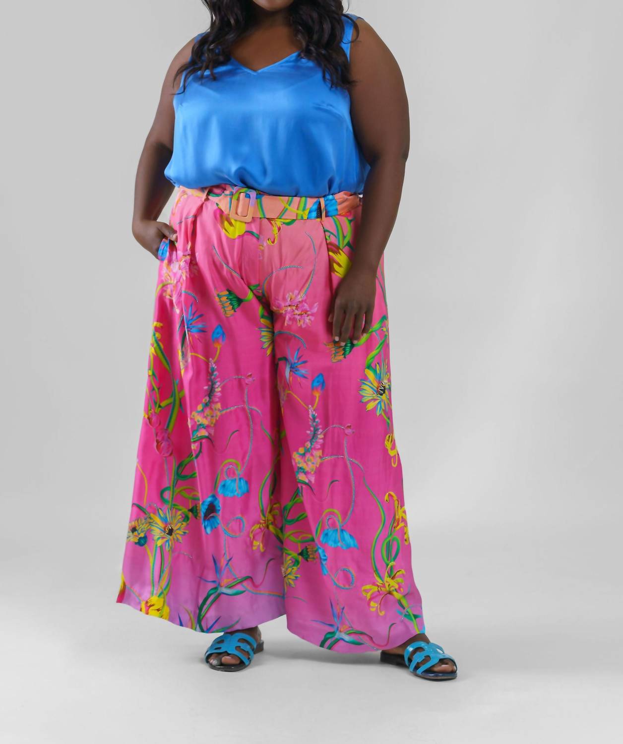 La Fuori - Armorosa Gardenia Flared Pants - Plus