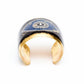 Avenue Chic - Women's Gold Leaf Evil Eye Cuff