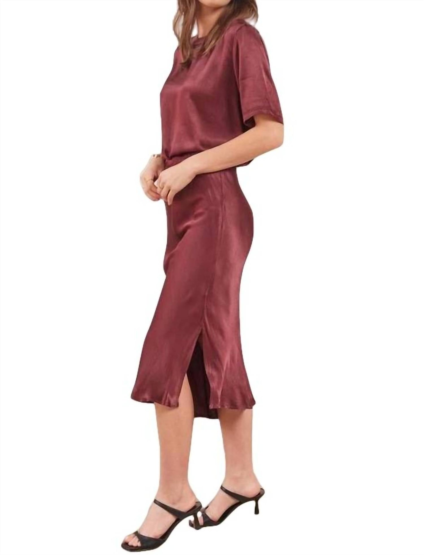 Lamade - DORIT SILKY SLIP SKIRT