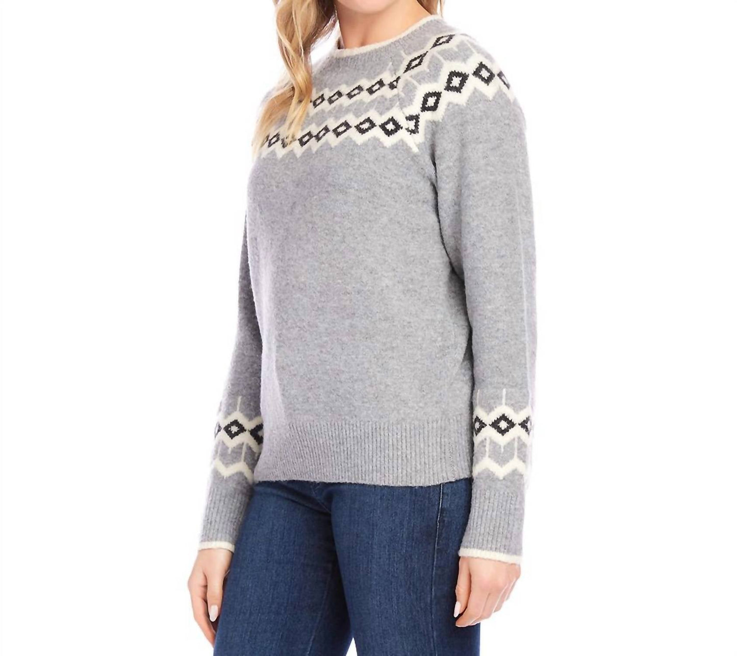 Karen Kane - Jacquard Knit Sweater