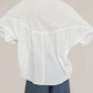 Grade & Gather - Oversize Round Yoke Button Down Shirt