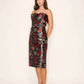 B.Right - H-line Ruffled Tube Midi Dress