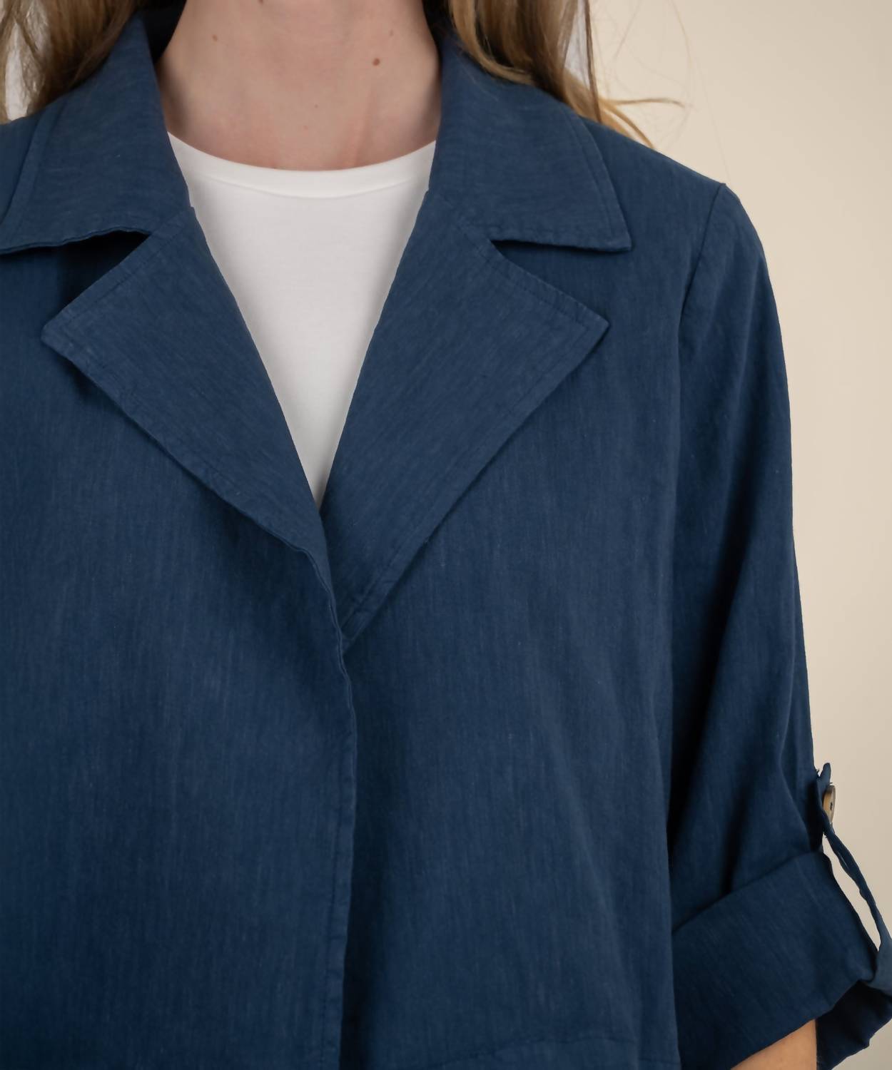 Kut From The Kloth - Nadine Linen Crop Blazer