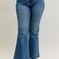 Judy Blue - High Waist Flare Tummy Control Double Button Waist Band Jeans