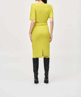 Joseph Ribkoff - Crepe Belted Sheath Dress