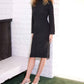 Fifteen Twenty - Sweater Long Sleeve Midi Dress