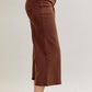 Judy Blue - Mid Rise Wide Crop Garment Dyed Utility Pocket Jeans