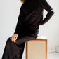 Mima Rosso - Knit Mockneck Boxy Top
