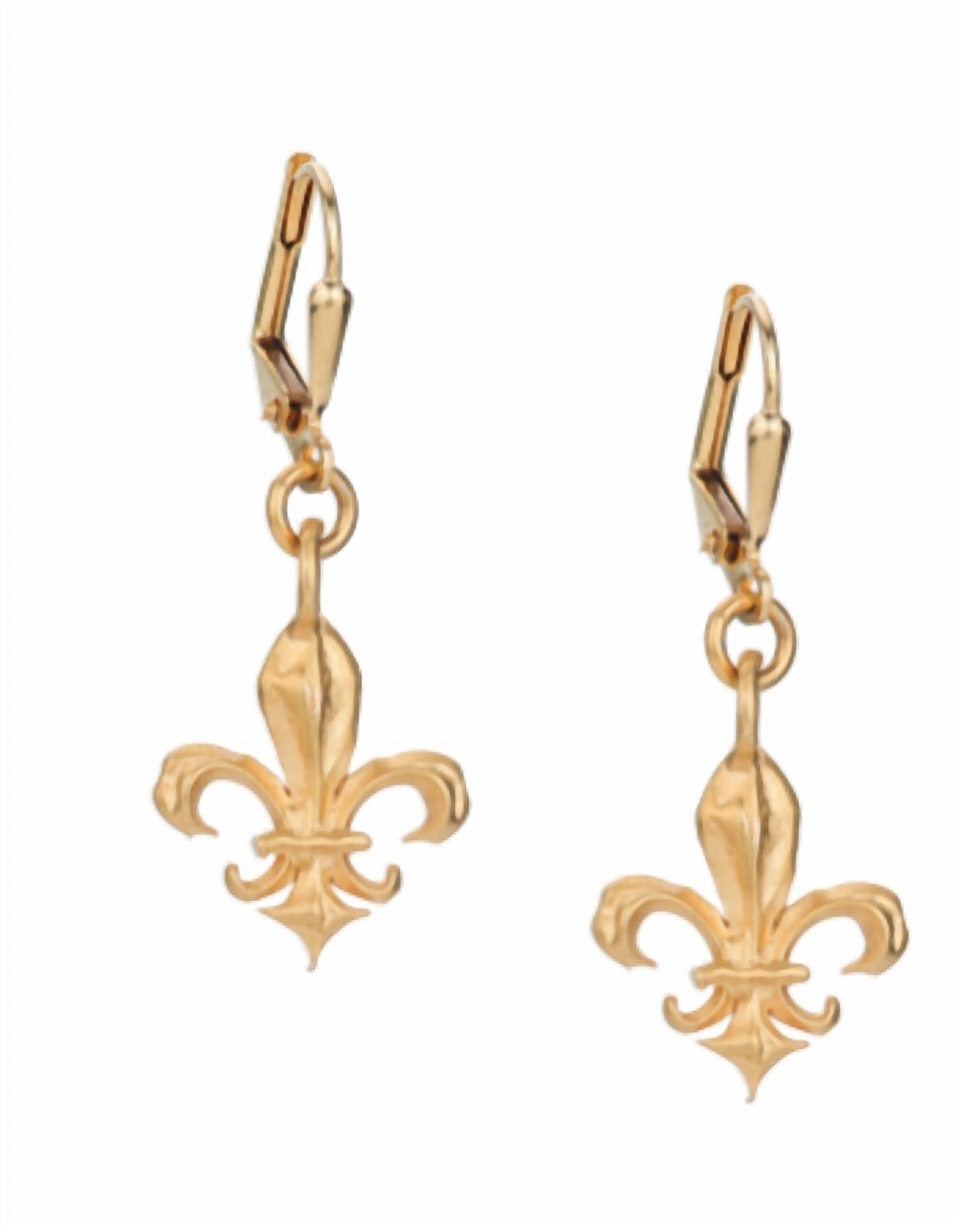 French Kande - Micro Fleur De Lis Earrings