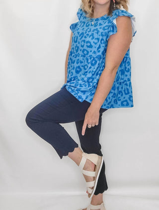 Slimsation By Multiples - Calça de Cano Curto com Bainha Recortada