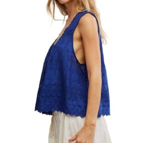 Free People - Marina Eyelit Tank Top