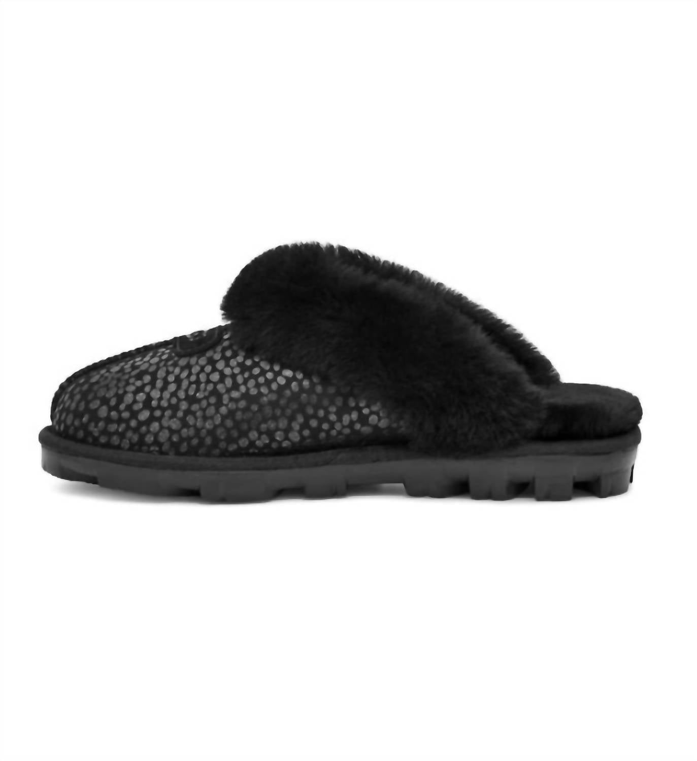 Ugg - Chinelos femininos Coquette Sparkle Spot Slip-on