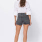 Judy Blue - High Waist Cactus Embroidery Shorts