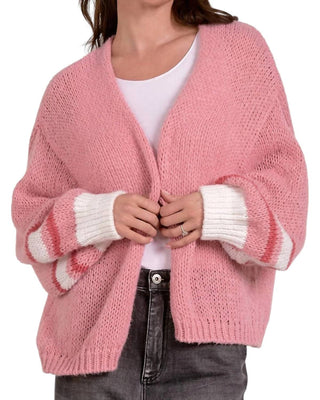 Elan - Cardigan de malha solta listrado