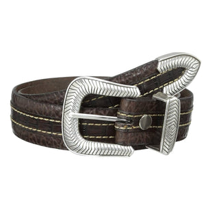 Lejon Leather Goods - Cinto masculino vintage de couro de bisão Coloma, fabricado nos EUA