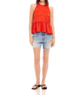 Fifteen Twenty - Blusa Floren com babados e bainha