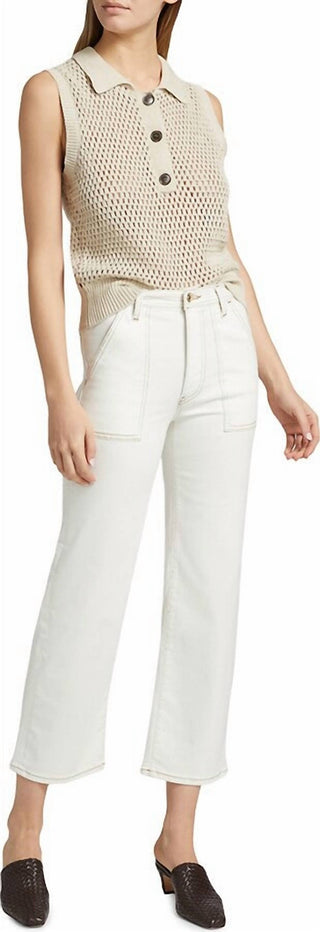 Frame - Au Natural Trapunto Straight Pants