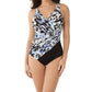 Miraclesuit - Color Block Oceanus Surplice One Piece Swimsuit