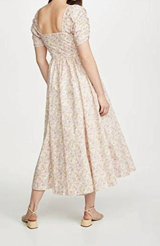 Free People - Vestido longo com estampa floral em pó She's A Dream