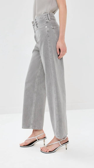 Agolde - Ren Calça Jeans de Cintura Alta e Perna Larga