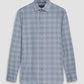 Bugatchi Uomo - Camisa de manga comprida Glen Plaid com elasticidade em 6 direções