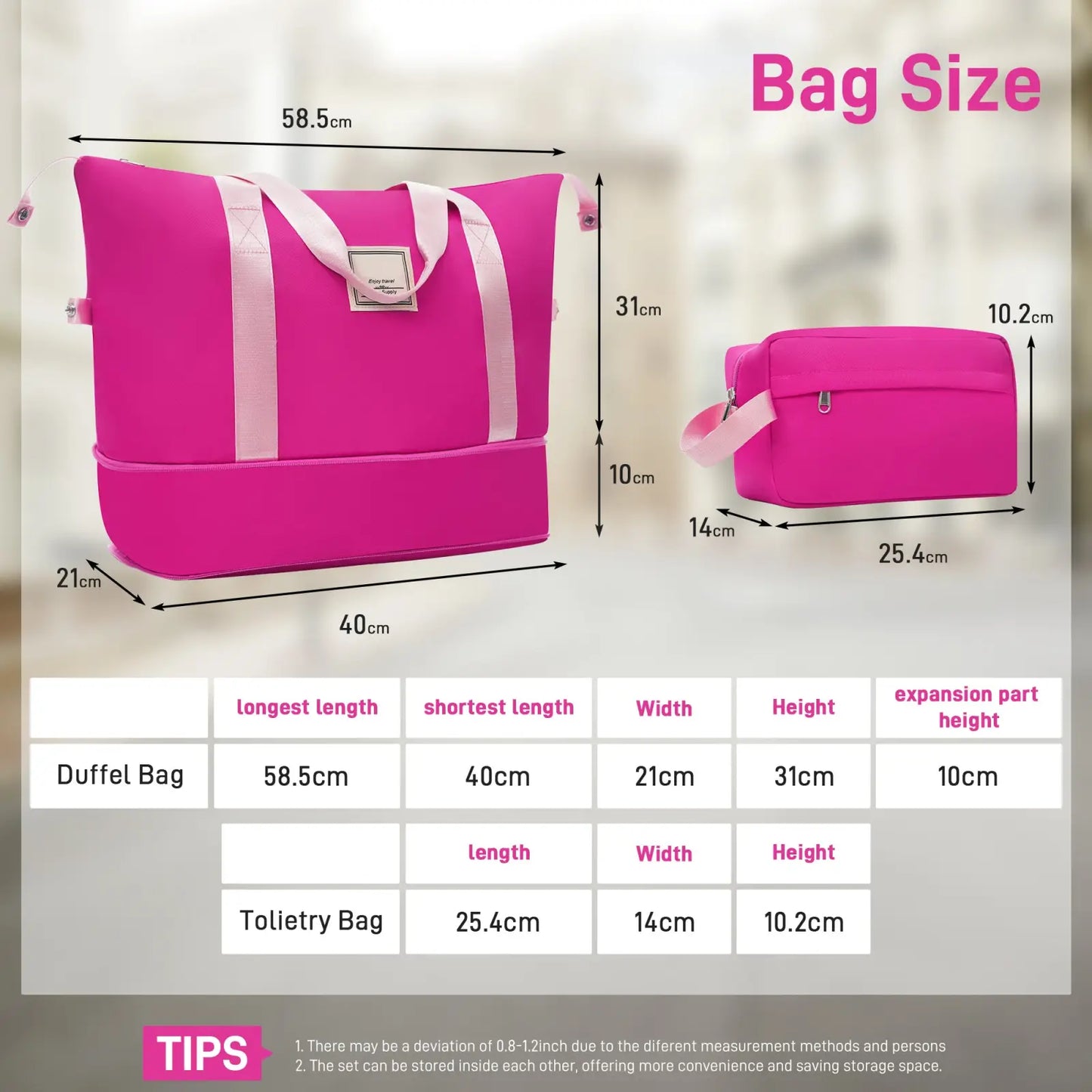 Hardshell Luggage Sets 6 Piece With 2 Bags,Carry On Suitcase With Handle Password Lock Double Spinner Wheels, Lightweight 16-20-24-28 Luggages