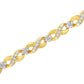 10K Yellow Gold Round-Cut Diamond Infinite Love Bracelet (1.00 cttw, I-J Color, I2-I3 Clarity)