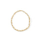10k Yellow Gold 1.00 Cttw Baguette-Cut Channel Diamond Link Bracelet