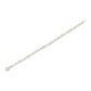 14K Yellow and White Gold 2.0 Cttw Princess Cut Diamond Tapered and Equal Sign Link Bracelet (G-H Color, SI1-SI2 Clarity) - 7"