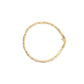14K Yellow Gold 1.00 Cttw Baguette Diamond Channel Link Bracelet