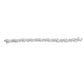 14K White Gold 4.0 Cttw Invisble Set Princess-Cut Diamond Wave Style Link Bracelet (H-I Color, SI2-I1 Clarity) - 7"