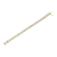 14K Yellow Gold 5.50 Cttw Round and Baguette Diamond Link Bracelet