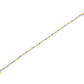 10K Two-Tone Gold 2.0 Cttw Baguette Diamond Channel Link Bracelet