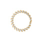10K Yellow Gold 4.00 Cttw Round-Cut Diamond Floral Link 7.5" Bracelet (H-I Color, I2-I3 Clarity)