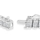 14K White Gold 5.00 Cttw Invisible Set Princess-Cut Diamond Belt and Buckle Tennis 7" Bracelet (H-I Color, SI1-SI2 Clarity)