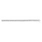 14K White Gold 5.00 Cttw Invisible Set Princess-Cut Diamond Belt and Buckle Tennis 7" Bracelet (H-I Color, SI1-SI2 Clarity)