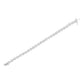 14K White Gold 3-3/4 Cttw Round-Brilliant Cut Diamond 7-1/4" Round Cluster Links Tennis Bracelet (I-J Color, SI2-I1 Clarity)