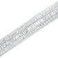 14K White Gold 7 7/8 Cttw Princess and Baguette Diamond Eternity Line Tennis Bracelet (G-H Color, SI1-SI2 Clarity) - 7" Inches