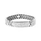 14K White Gold 12.0 Cttw Men's Invisible Set Princess Diamond Tennis Bracelet (G-H Color, VS1-VS2 Clarity) - Size 8.5" Inches