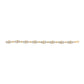 14K Yellow Gold Plated .925 Sterling Silver 1.0 Cttw Diamond Infinity Loop and Swirl Link Bracelet