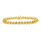 10KT Yellow Gold Plated .925 Sterling Silver 1 cttw Prong-Set Diamond Link Bracelet (J-K, I1-I2) - 7.5"