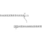 14K White Gold 3.0 Cttw Lab Grown Diamond Illusion-Set Miracle Plate Tennis Bracelet (F-G Color, VS1-VS2 Clarity) - Size 7.25"