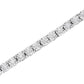 14K White Gold 3.0 Cttw Lab Grown Diamond Illusion-Set Miracle Plate Tennis Bracelet (F-G Color, VS1-VS2 Clarity) - Size 7.25"