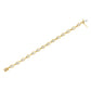 10K Yellow Gold Plated .925 Sterling Silver 1 cttw Prong Set Round-Cut Diamond Link Bracelet (J-K Color, I1-I2 Clarity) - 7.25"