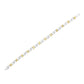 10k Yellow Gold Plated Sterling Silver 1/4 cttw Diamond Infinity and X Link Bracelet (I-J Clarity, I2-I3 Color) - Size 7.25"