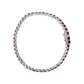 .925 Sterling Silver 10.0 Cttw Created Orange Garnet Tennis Bracelet - 7.25"