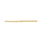 14K Yellow Gold Plated .925 Sterling Silver Diamond Accent Inlaid Cross Cuban Link Bracelet (I-J Color, I3 Clarity)-  7.25"