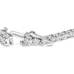 14K White Gold 7.0 cttw 4-Prong Set Lab Grown Diamond 7" Tennis Bracelet